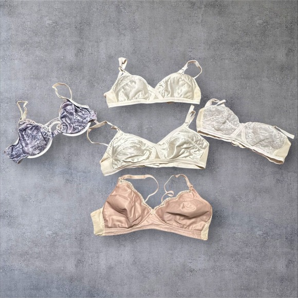 Vintage Sears Bra Lot Nylon Lace Lingerie 1960s 1970s Assorted Sizes